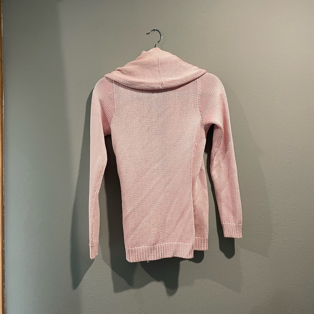 Ralph Lauren Black Label Pale pink silk wrap sweater small - Picture 6 of 6